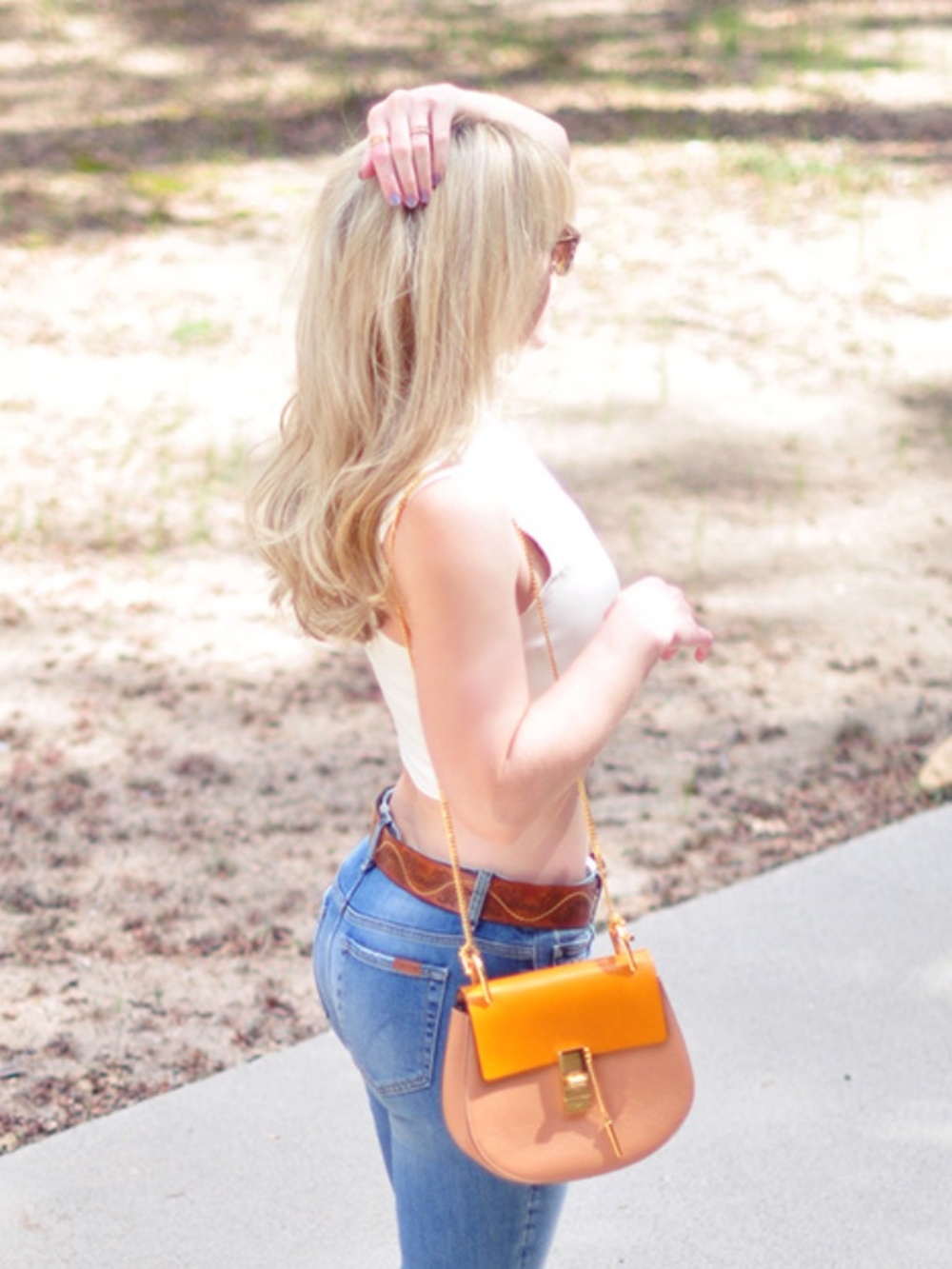 BLAQUE LABEL crop top ivory cream cocktail tank crop blouse NWT - Picture 5 of 13
